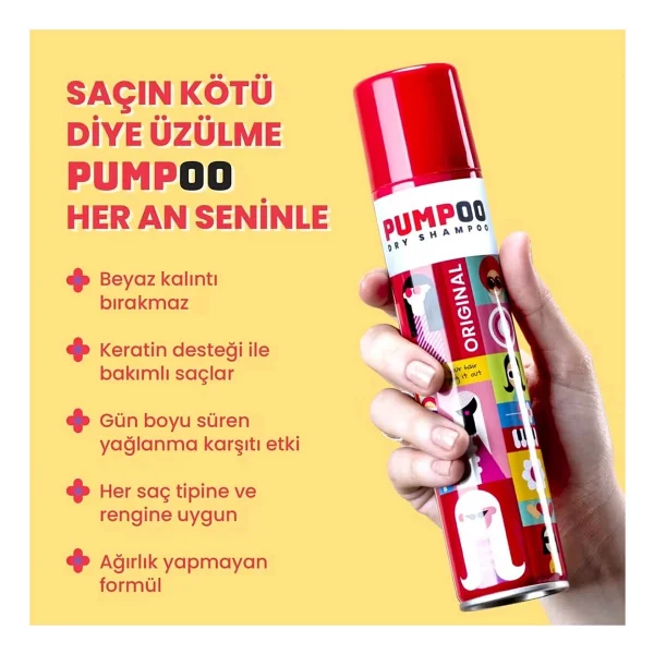 Pumpoo Original 200 Ml Kuru Şampuan - Görsel 4