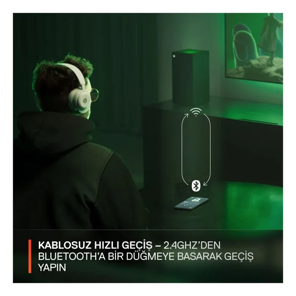 Steelseries Arctis Nova 5 Beyaz Kablosuz Kulak Üstü Oyuncu Kulaklığı - Görsel 4