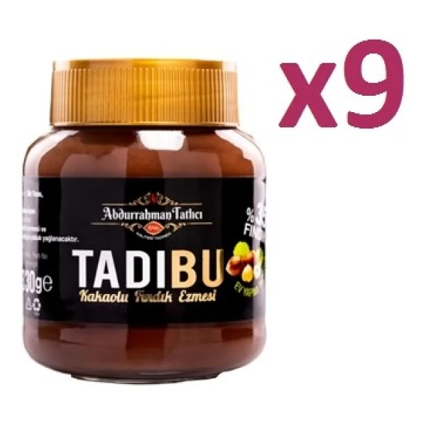 Abdurrahman Tatlıcı Tadıbu Kakaolu Fındık Ezmesi 330 Gr 9'lu - Görsel 3