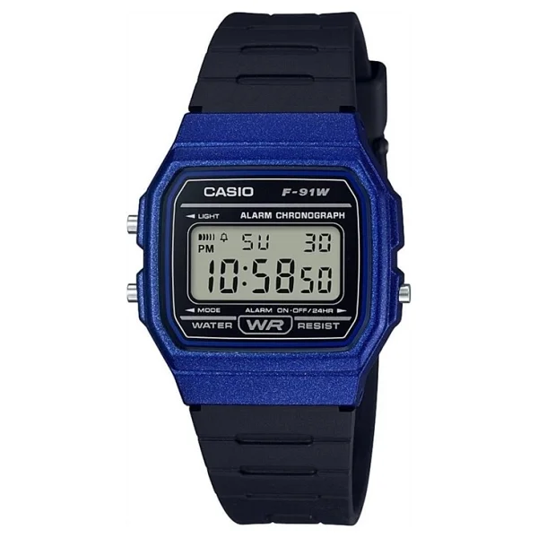Casio Standart F-91wm-2adf Siyah-Mavi Erkek Kol Saati - Görsel 3