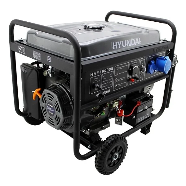 Hyundai Hhy10000e 10.6 Kva İpli/Marşlı Benzinli Jeneratör - Görsel 2
