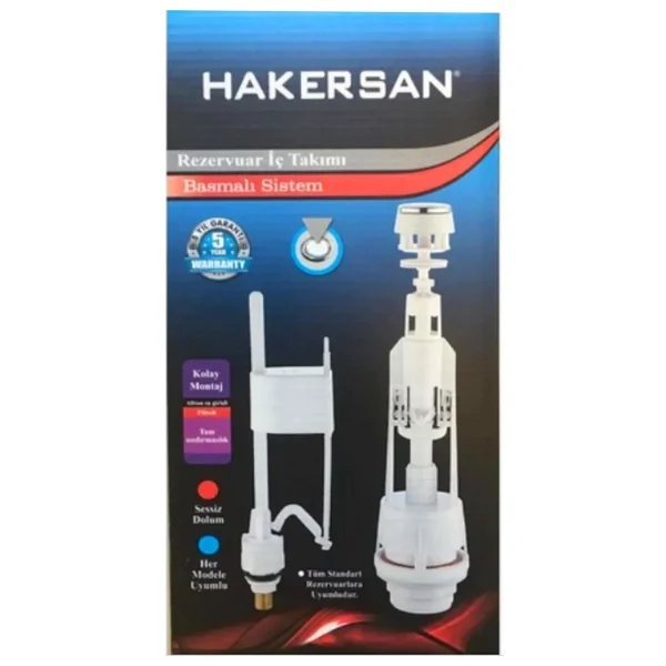 Hakersan Rezervuar Basmalı Iç Takım Klozet Sifon Iç Takımı - Görsel 6