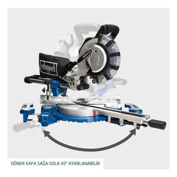 Scheppach Hm216 2000 W Gönye Testere - Görsel 8