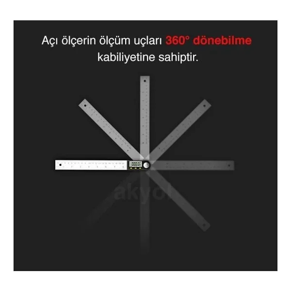 Loyka 5422-500 50 Cm Dijital Açı Ölçer - Görsel 4