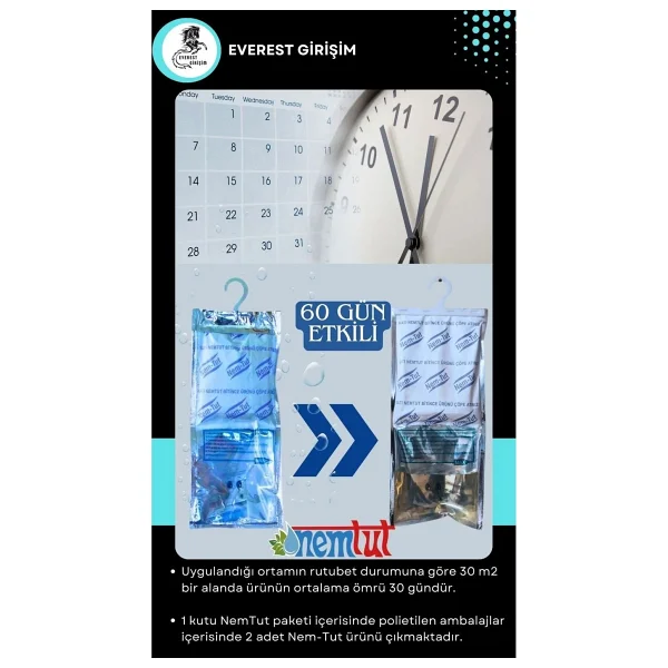 Nemtut Nem Tutucu Rutubet Giderici Korozyon Önleyici (2 Kutu/4 Paket) - Görsel 7