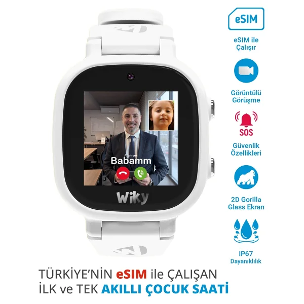 Wiky Watch 5e Beyaz Akıllı Çocuk Saati - Görsel 9