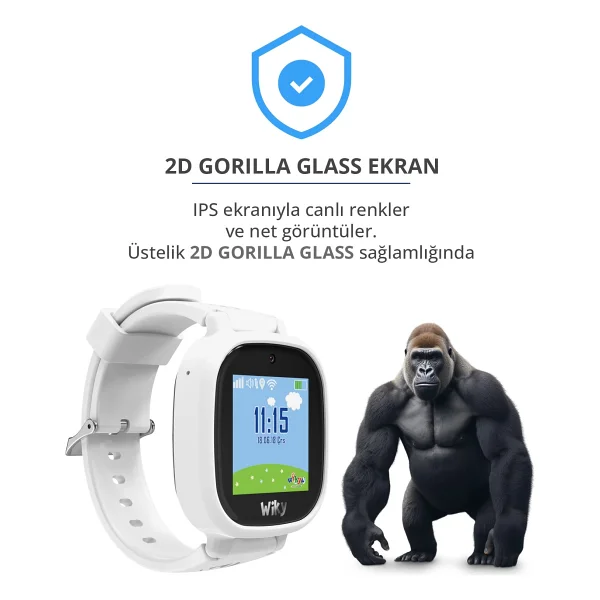Wiky Watch 5e Beyaz Akıllı Çocuk Saati - Görsel 4