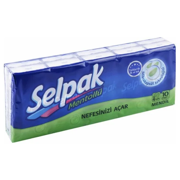 Selpak Mentollü Kağıt Mendil 10'lu - Görsel 3