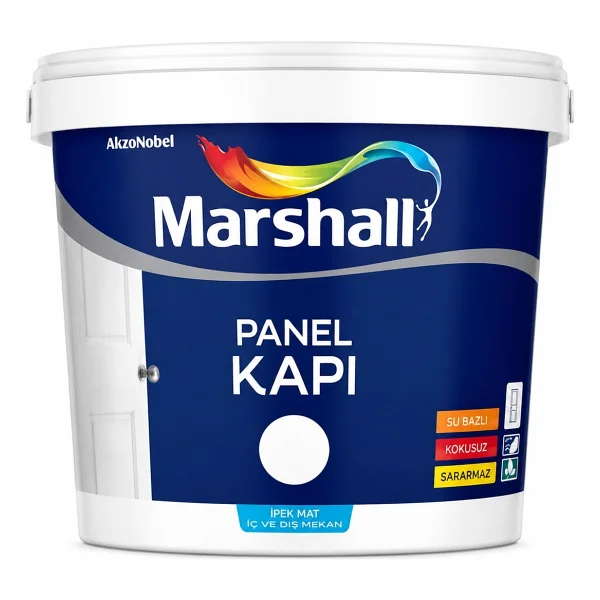 Marshall Su Bazlı Panel Kapı Boyası Zeytin Dalı 1l - Görsel 6