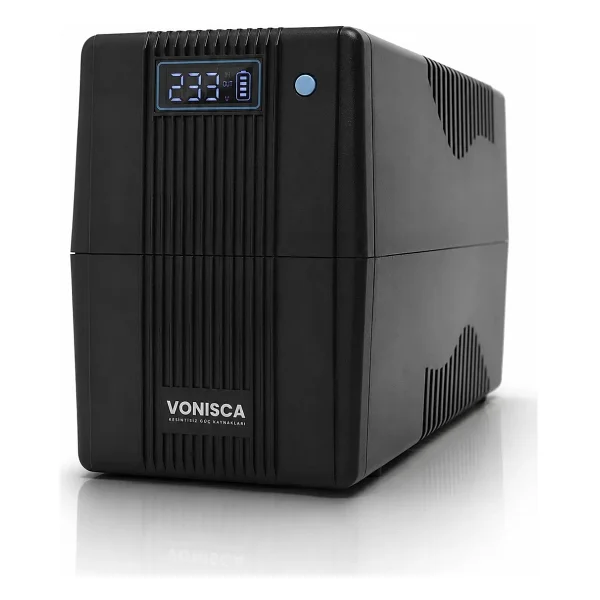 Vonısca Kesintisiz Güç Kaynakları D-650 650va Lcd Kesintisiz Güç Kaynağı Line Interactive 1x12v 7ah Ups Bilgisayar Modem Kamera PC - Görsel 6