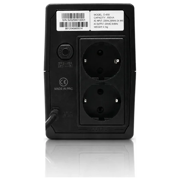 Vonısca Kesintisiz Güç Kaynakları D-650 650va Lcd Kesintisiz Güç Kaynağı Line Interactive 1x12v 7ah Ups Bilgisayar Modem Kamera PC - Görsel 7