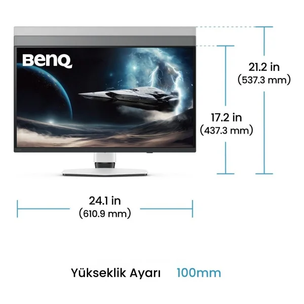 Benq Mobiuz Ex271qz 27" 0.03 Ms 2k 500 Hz OLED Oyuncu Monitörü - Görsel 9