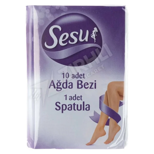 Sesu Ağda Bezi 10'lu + Spatula - Görsel 3
