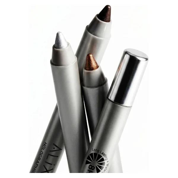 Alix Avien Suya Dayanıklı Kalıcı Holografik Işıltılı Göz Kalemi -Holographic Eye Pencil 10 Multichromatic Brown - Görsel 7