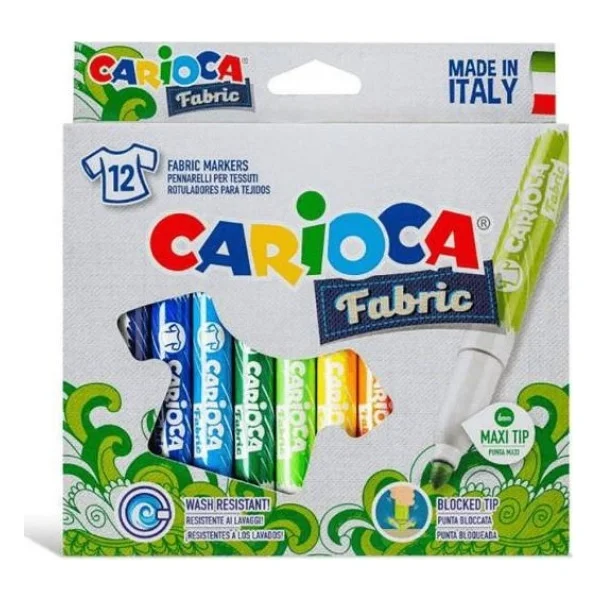 Carioca Cromatex 12 Renk Kumaş Boya Kalemi - Görsel 4