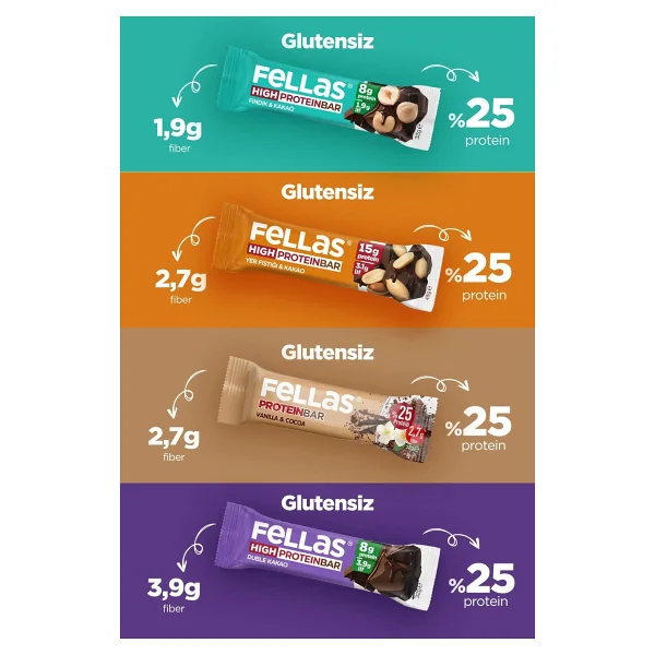 Fellas Süper Karma Kutu 24'lü Protein Bar - Görsel 3