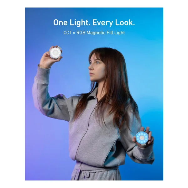 Telesin Magnetic RGB Selfie Ring Light - Magsafe Uyumlu RGB Aynalı Selfie Işığı - Görsel 9