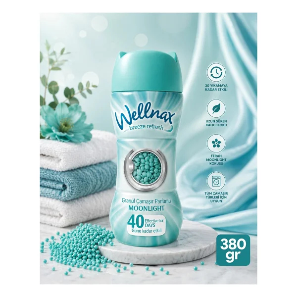 Wellnax Granül Çamaşır Parfümü Moonlight 380 Gr - Görsel 5
