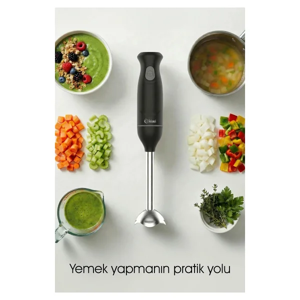 Kiwi Khb-4421 500 W Siyah El Blender - Görsel 2