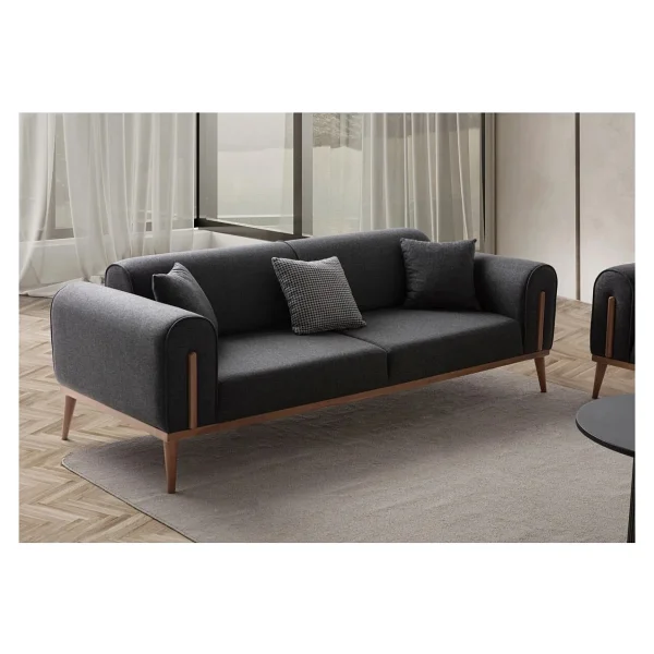 Edsy Home Riva 3+3+1+1 Koltuk Takımı Antrasit - Görsel 8