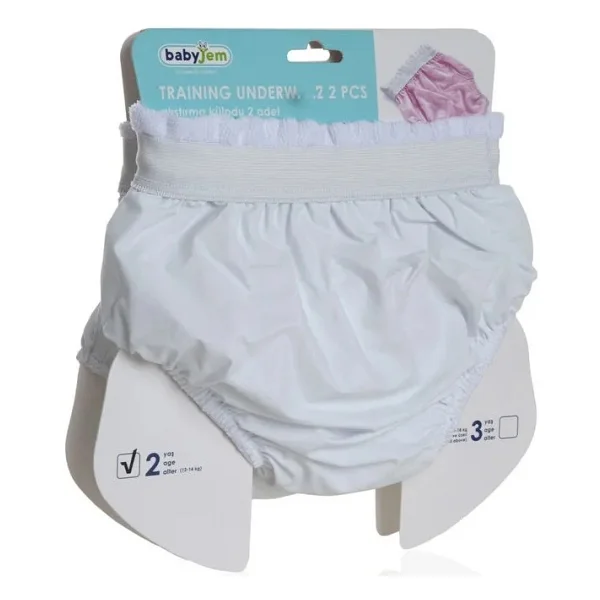 Babyjem Alıştırma Külodu 2li Set 3 Yaş Beyaz - Görsel 5