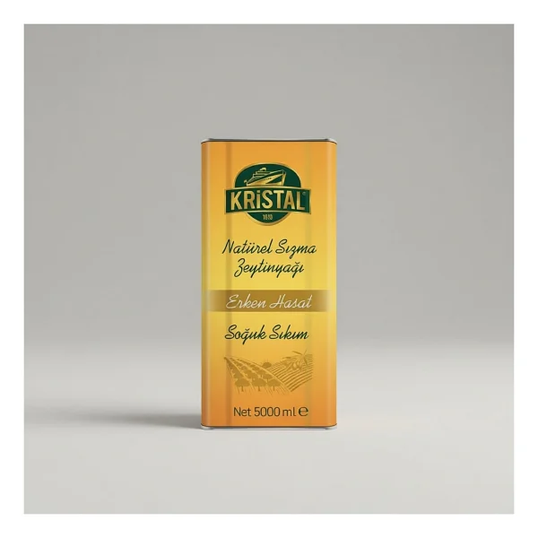 Kristal Erken Hasat Natürel Sızma Zeytinyağı 5 Lt - Görsel 2