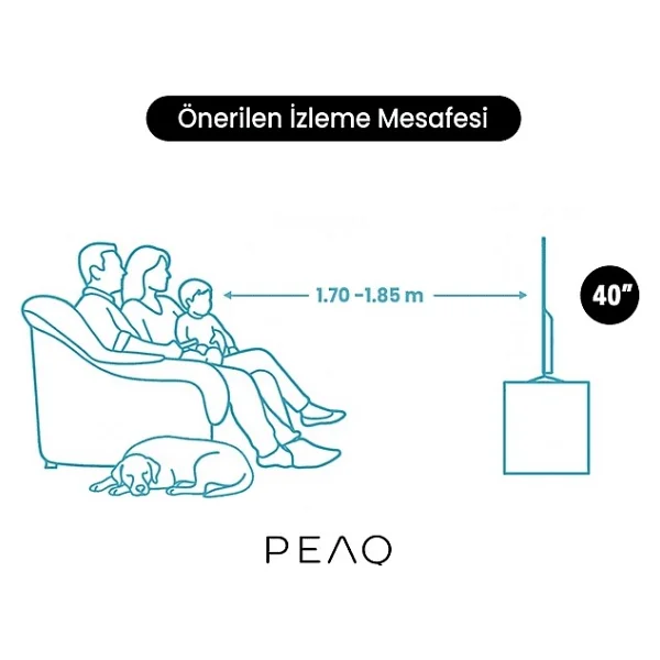 Peaq 40q80 Full HD 40" 102 Ekran Uydu Alıcılı Google Smart QLED TV - Görsel 8