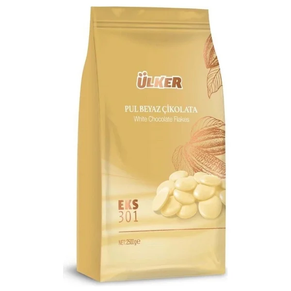 Ülker Eks 301 2.5 Kg Fildişi Pul Kuvertür Çikolata - Görsel 4