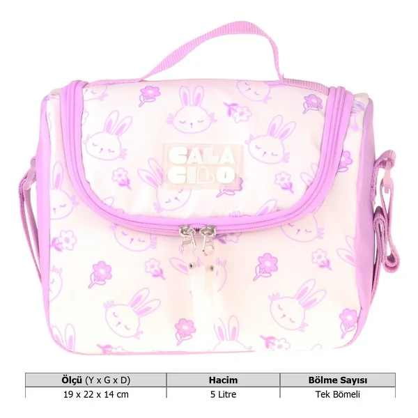 Calacilo C4042 Rabbit Baskılı Beslenme Çantası - Görsel 5