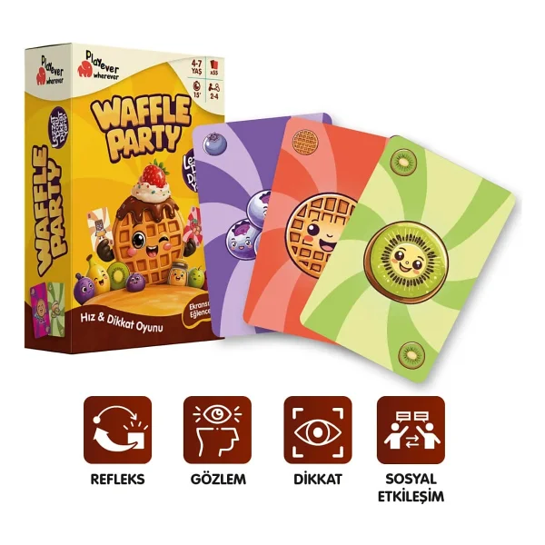 Playever Waffle Party Okul Öncesi Kart Oyunu - Görsel 6