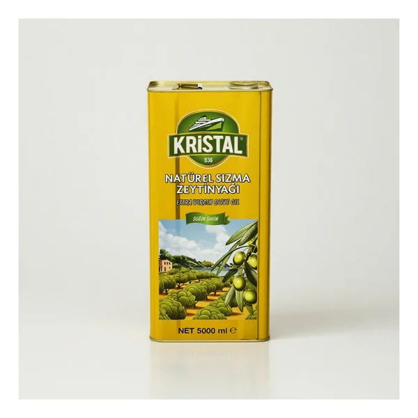 Kristal Yumuşak Doğal Natürel Sızma Zeytinyağı 5 Lt - Görsel 5
