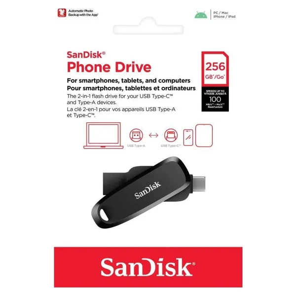 Sandisk Phone Drive Sdddc6-256g-G46 256 GB Flash Bellek - Görsel 6