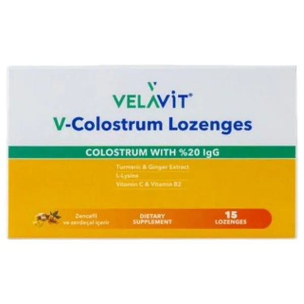 Velavit V- Colostrum Lozenges 15 Pastil - Görsel 3