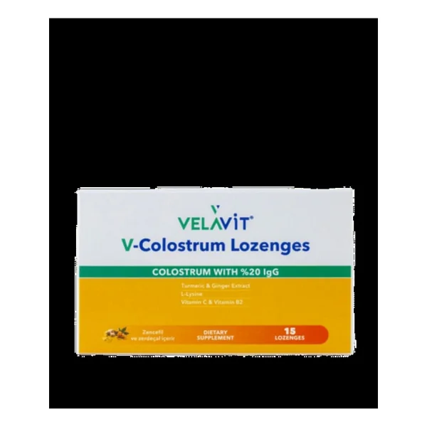 Velavit V- Colostrum Lozenges 15 Pastil - Görsel 4