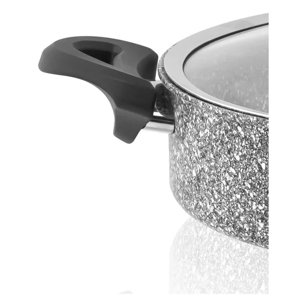 Taç Ultra 24 Cm Basık Granit Tencere - Görsel 3