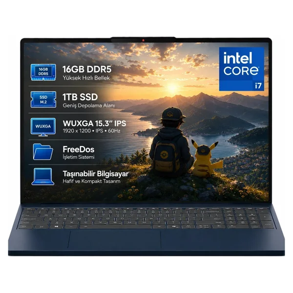 Lenovo Ideapad Slim 3 15ırh10 83k10061tr İ7-13620h 16 GB 1 TB SSD UHD Graphics 15.3" Wuxga Notebook - Görsel 10