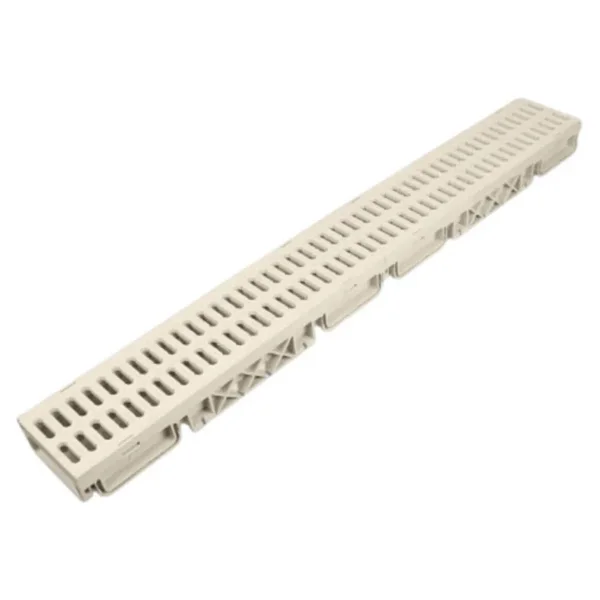 Luxwares 130 X 95 X 1000 Mm Drenaj Kanalı / Havuz Izgarası / Plastik Izgara + Oluk + Tapa - Görsel 6