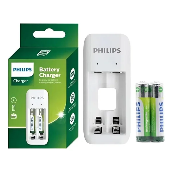 Philips Scb2070nb/00 Pil Şarj Cihazı + Micro USB + 700 mAh 2'li Aaa İnce Kalem Pil - Görsel 3