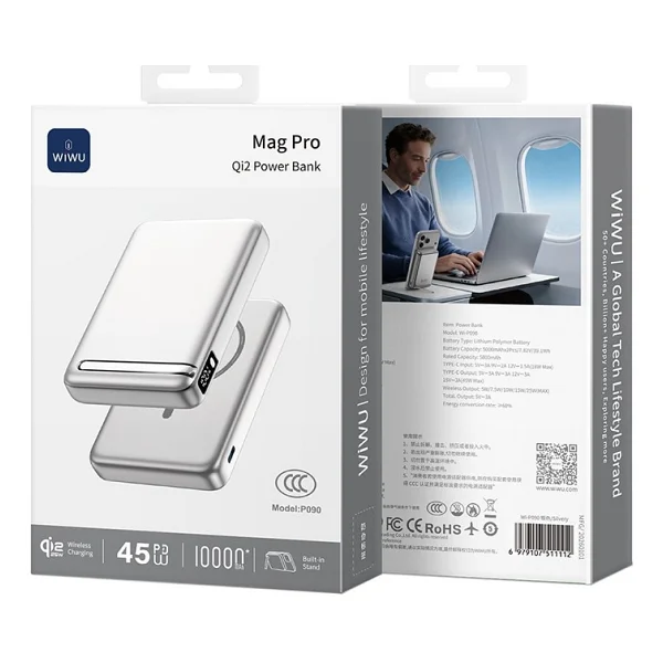 Wiwu Wi-P090 Mag Pro 10000 mAh Hızlı Şarj Magsafe Powerbank - Görsel 7