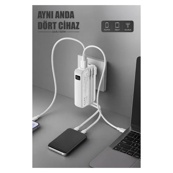 Torima Trm-1027 Beyaz 20000 mAh Hızlı Şarj Powerbank - Görsel 2