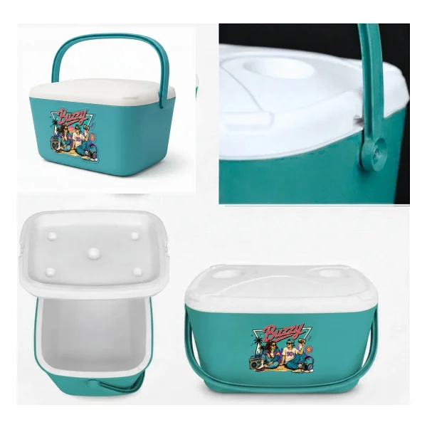Kale Termos 20 Lt Buzzy Retro Buzluk Termos (1179 Cooler Box) - Turkuaz - Görsel 6