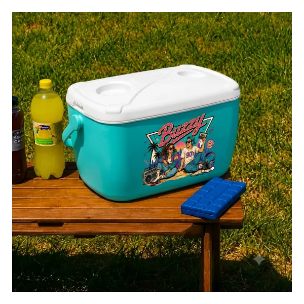 Kale Termos 20 Lt Buzzy Retro Buzluk Termos (1179 Cooler Box) - Turkuaz - Görsel 10