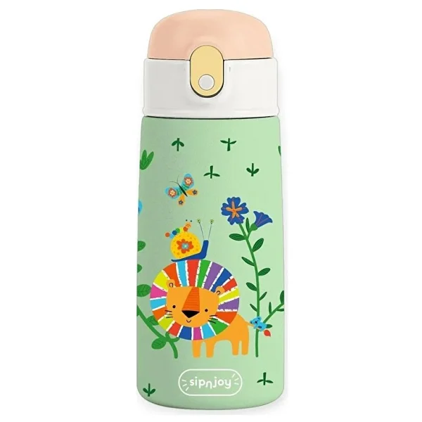 Sipnjoy - Sipsquad Çocuk Su Termosu 480 Ml - Lively Roar (2 Adet) - Görsel 2