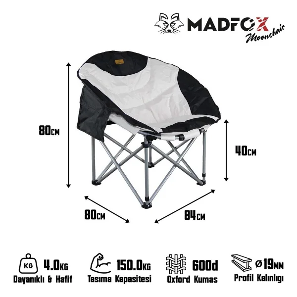 Madfox Moonchair Deluxe Kamp Sandalyesi - Görsel 8