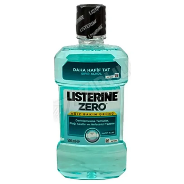 Listerine Zero Hafif Nane Aromalı Alkolsüz 500 Ml 2 Adet Gargara - Görsel 2