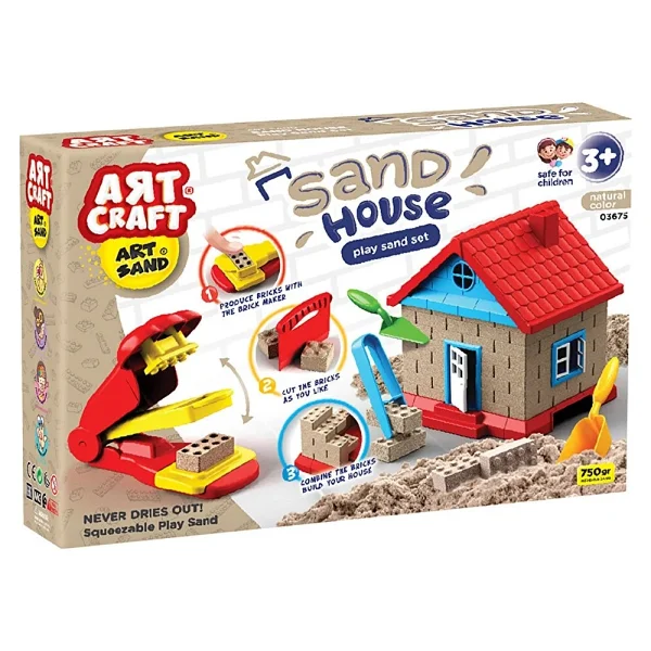 Fen Oyuncak Art Craft Kum Ev Seti +3 Yaş (2 Adet) - Görsel 2