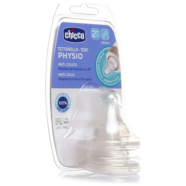 Chicco Physio Orta Akış 2 Ay+ 2'li Biberon Emziği - Görsel 9