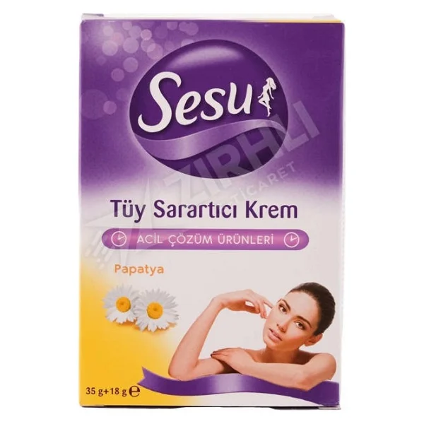 Sesu Papatya Tüy Sarartıcı Krem 35gr +18gr - Görsel 2