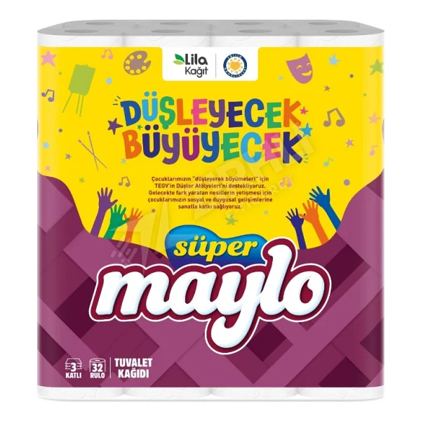 Maylo 5 Adet Maylo Tuvalet Kağıdı 3 Katlı 32'li - Görsel 2