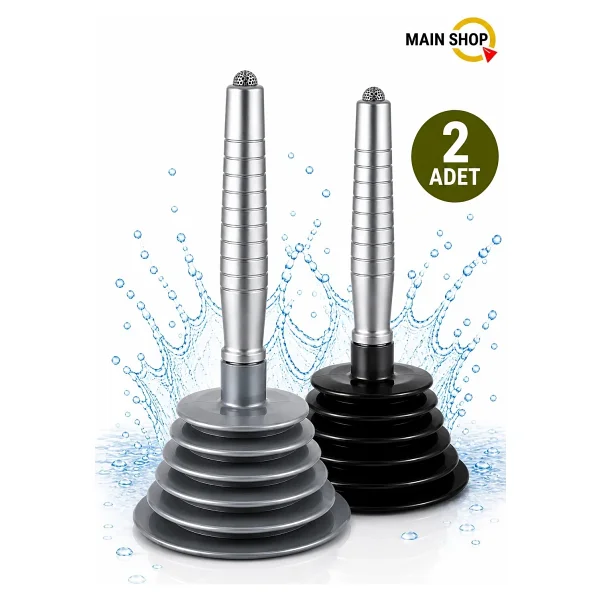 Main Shop 2 Adet Küçük Körüklü Küvet,Mutfak Ve Banyo Vantuz Pompa Tıkanık Lavabo Açıcı Manuel El Vantuzu M-102 - Görsel 7